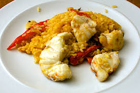 Guess it's not that easy to get bored of hainanese chicken rice eh? Rice With Monkfish Saffron And Red Peppers Jono Jules Do Food Wine