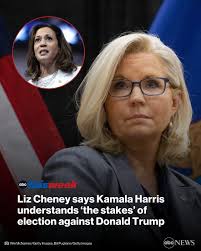 Former Rep. Liz. Cheney, a Republican from Wyoming, said she spoke with  Vice President Kamala Harris in the process of making her endorsement,  choosing to back her this week despite their party
