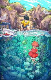 Ponyo, insan olmak istediğini söyler ve istemeden de olsa dünyanın ekoloji dengesini bozar. Ponyo And Sosuke Fan Art Print Etsy áº£nh TÆ°á»ng Cho Ä'iá»‡n Thoáº¡i Totoro Nháº­t Ky Nghá»‡ Thuáº­t