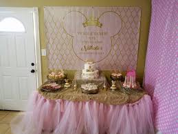 Pink And Gold Minnie Mouse Dessert Table Message Me For Details Minnie Mouse Birthday Party Minnie Mouse Baby Shower Minnie Mouse Birthday