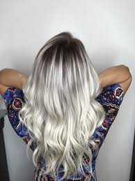 Platinum Blonde With Dark Shadow Root Dark Roots Blonde Hair Icy Blonde Hair Blonde Hair With Highlights