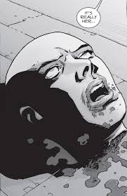 It has art like pieces on the side that run up the back of the suit, down past the waist and the top half of the legs, and forming a sort of belt across the midriff. Alpha Comic Series Walking Dead Wiki Fandom