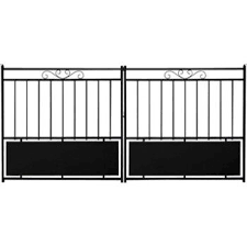 Portail Battant En Fer Balistarde L 350 X H 133 Cm Portail Coulissant Portail Portail Bois
