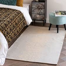 Gewebe 50% baumwolle, 50% jute, ränder. Teppich Beige Und Goldfarben 90x150cm Parado Maisons Du Monde