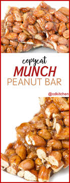 Learn how to make peanut chikki at home using jaggery. Copycat Munch Peanut Bar Recipe Cdkitchen Com