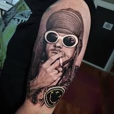 Nick Noonan Kurt Cobain Tattoo Pirate Tattoo Geometric Art Tattoo