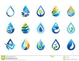 Water Drops Logo Ideias Para Logotipos Logotipo De Agua Design De Embalagens