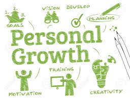 Personel Growth Chart With Keywords And Icons