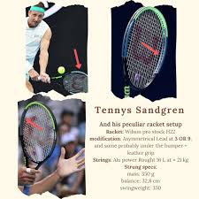 У сандгрена есть брат дэйви. Tennys Sandgren And His Peculiar Racket Set Up