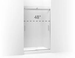 This shower door can be adjusted to fit a width of between 56 inches and 60 inches. Browse Kohler Shower Doors Kohler Com