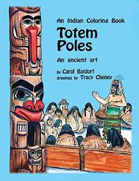 Image result for printable totem pole faces. Totem Poles An Indian Coloring Book An Ancient Art Hancock House Coloring Book Series Volume 1 By Batdorf Carol Good Paperback 2005 Hpb Emerald
