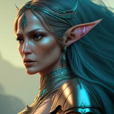 Jennifer Lopez as Elven Warrior Princess 🧝🏻‍♂️✨ Idea crd from this group. 