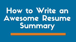 10 resume summary examples for various industries: How To Write A Good Resume Summary Examples Zipjob