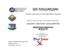Contextual translation of contoh sijil penyertaan sukan into english. Sijil Penghargaan Sukan 2015 Melintang