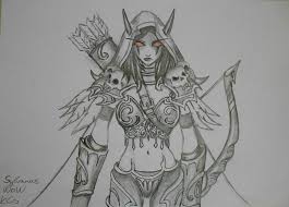 I Just Finished My New Drawing About Sylvanas Windrunner From World Of Warcraft World Of Warcraft Colorful Pictures Sylvanas Windrunner