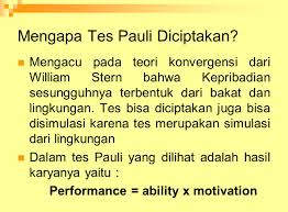 Subjek memiliki ketekunan yang cukup. Sejarah Tes Pauli Tes Pauli Diciptakan Oleh Richard Pauli Tes Pauli Merupakan Penyempurnaan Dari Tes Kraeplin Prinsip Utama Dari Tes Pauli Adalah Tiap Ppt Download