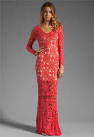Freshen up your style with a classy crochet dress from missguided. Long Red Crochet Dress With Motifs Mycrochetpattern