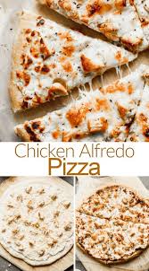 Chicken Alfredo Pizza In 2020 Pizza Recipes Homemade Chicken Alfredo Pizza Alfredo Pizza