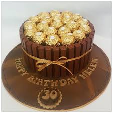 Ferrero Rocher Chocolate Birthday Cake Birthdaycake Ferrerorocher Chocolateca Modern Desig Rocher Schokolade Ferrero Rocher Kuchen Sussigkeiten Geschenk