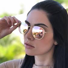 Óculos de Sol Elisa Rosa Espelhado
