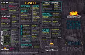 Maybe you would like to learn more about one of these? La Parrilla Mexican Restaurant Menu In San Antonio Texas Usa