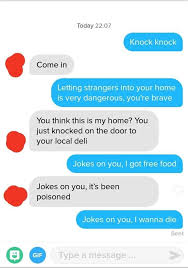 A community for discussing the online dating app tinder. This Is The Last Time I Use The Knock Knock Line Tinder