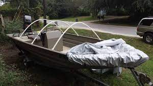 Diy Boat Cover Project By Bobby Smith Diy Boat Boat Covers Boat Cover Support