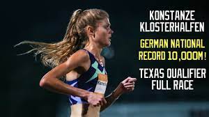 Klosterhalfen's last lap was clocked at 31.56 seconds. Konstanze Klosterhalfen Sets German National Record Keira D Amato Hits Otq In Texas Qualifier 10k Youtube