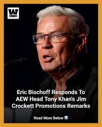 Tony Khan believes AEW won't end up like Jim Crockett Promotions when it  comes to WWE's counter-programming, but Eric Bischoff isn't a fan of what  Khan said.
