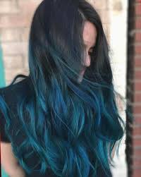Balayage Black And Turquoise Hair Pin By Liz Z Z Z On Colored Hair In 2020 Blue Ombre Hair Ombre Hair Color Brown Ombre Hair