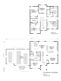 The Hallmark Plan 2544 2 Story 2 544 Sq Ft 4 Bedroom 2 5 Bath Floor Plans How To Plan New Homes