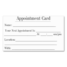 Check spelling or type a new query. Simple Appointment Cards In White Double Sided Standard Business Cards Pack Of 100 Appointment Cards Card Templates Free Business Card Appointment