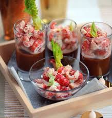 Verrine simple et rapide noël / verrine de crème de marron au chèvre frais et amande. Les Recettes De Noel Verrines Festives