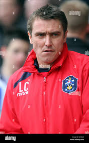 LEE CLARK HUDDERSFIELD TOWN MANAGER THE GALPHARM STADIUM HUDDERSFIELD  ENGLAND 27 February 2010 Stock Photo