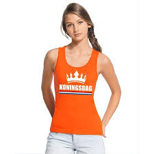 Hier is een makkelijke knutsel om zelf je kroon te maken. Oranje Koningsdag Kroon Tanktop Dames Oranje Dames T Shirts Bellatio Warenhuis