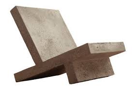 And these fun outdoor lounge chairs are made mostly from 2x4s! Wavebreaker Cement Chair Concrete Outdoor Furniture Cement Design Concrete Design