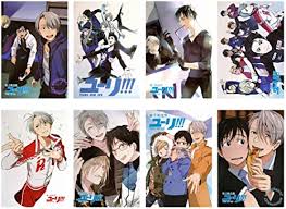 Ice skaters art print 11 x 17 pastel princes husbands. Yuri On Ice Anime Character Group Official Paper Poster Animation Art Characters Collectibles