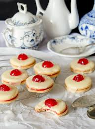 Empire Biscuits Fursecuri Empire Recipe Empire Biscuit Recipe Cherry Cookies Empire Cookie