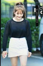 Twice Jihyo Spotted Wearing A See Through Shirt In Public Koreaboo In 2020 Kpop Girls Korean Fashion Bold Outfit