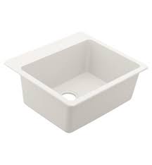 Moen kitchen sinks drop in composite. Moen Ggw3019b Granite Series 25 Single Bowl Undermount Drop In Kitchen Sink With Finish White