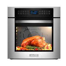 HYAKI 24 Built-In Single Wall Oven with Digital LED Touch Controls, 12  Cooking Style and Rotisserie Function in Tempered Glass : Amazon.ca: Home
