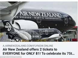 Quickly compare prices on dozens of air travel sites & book your airline ticket. Air New Zealand Flight Offer Is Exposed As A Scam Daily Mail Online