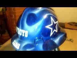 Custom Painted Hard Hat Dallas Cowboys Theme Painted Hard Hat Hard Hat Hard Hats