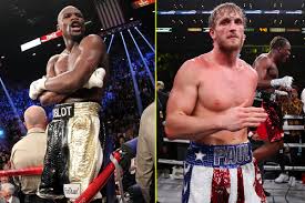 Logan Paul Goes The Distance With Floyd Mayweather Reaction Legend And Youtuber Bore Fans In Bizarre Contest