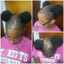 29 Braided Cornrows With Buns For Little Black Girls Afrocosmopolitan Kids Cornrow Hairstyles Cornrow Hairstyles Baby Girl Hairstyles