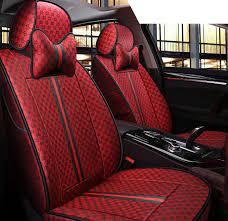 309 71 cool flax fashion gucci car seat covers universal pads seat cushions 8pcs red car seats seat covers luxury car interior