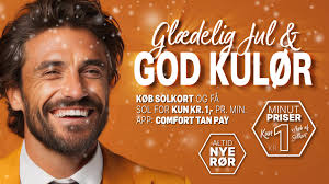 Så kom julen til Comfort Tan Greve, ingen jul uden gaver, så skynd dig ned  og få en god julekulør til kun kr. 1,- i minuttet med solkort