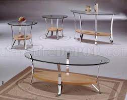 Check spelling or type a new query. Glass Metal Modern Coffee Table Set W Natural Wood Shelf
