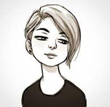 67 Trendy Hair Drawing Short Cartoon Drawings Of People Drawing People Girl Sketch