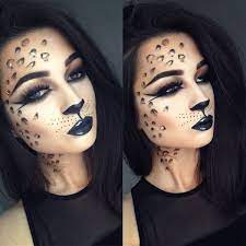 Pretty Leopard Halloween Makeup Easy Beautiful Halloween Makeup Halloween Costumes Makeup